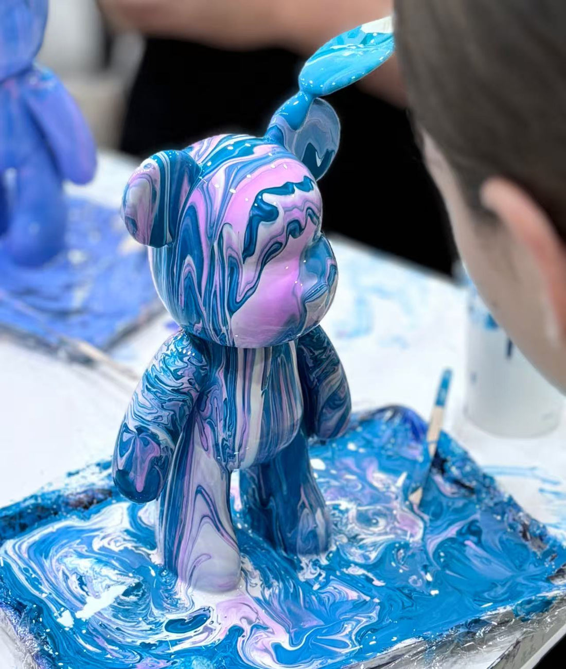 Fluid Art Bear