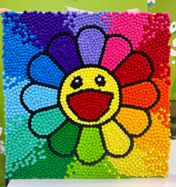 Felt Pom Poms Painting